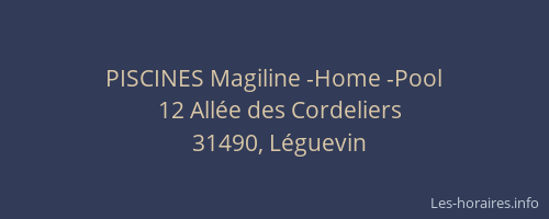 PISCINES Magiline -Home -Pool