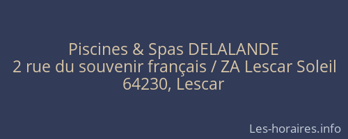 Piscines & Spas DELALANDE