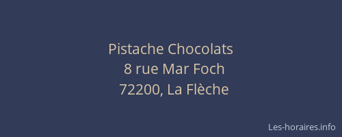 Pistache Chocolats