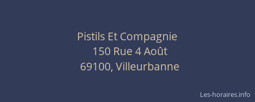 Pistils Et Compagnie