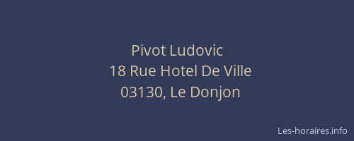 Pivot Ludovic