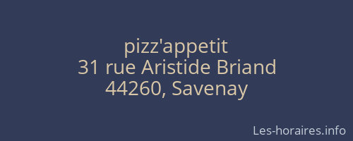 pizz'appetit