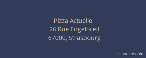 Pizza Actuelle