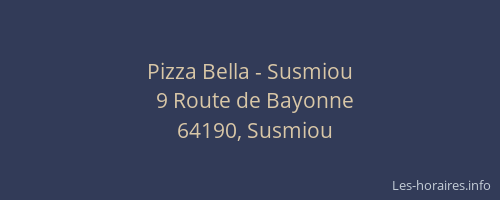Pizza Bella - Susmiou