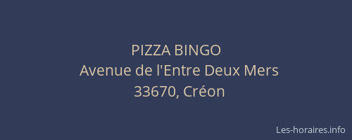 PIZZA BINGO