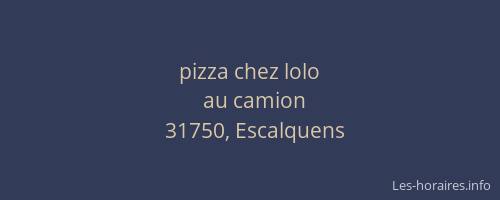 pizza chez lolo