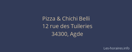 Pizza & Chichi Belli