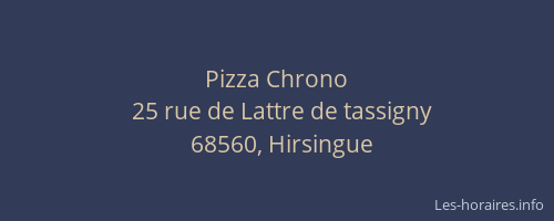 Pizza Chrono