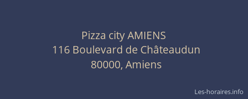 Pizza city AMIENS