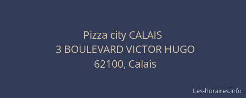 Pizza city CALAIS