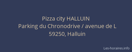 Pizza city HALLUIN