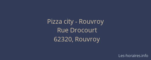 Pizza city - Rouvroy