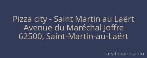 Pizza city - Saint Martin au Laërt