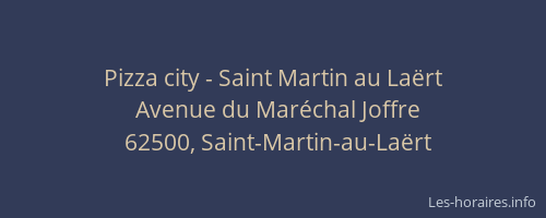 Pizza city - Saint Martin au La&euml;rt