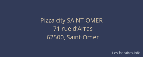 Pizza city SAINT-OMER
