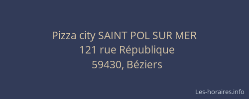 Pizza city SAINT POL SUR MER