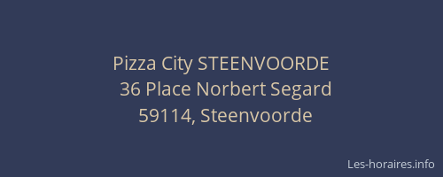 Pizza City STEENVOORDE