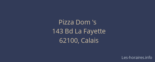 Pizza Dom 's