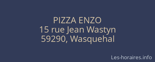 PIZZA ENZO