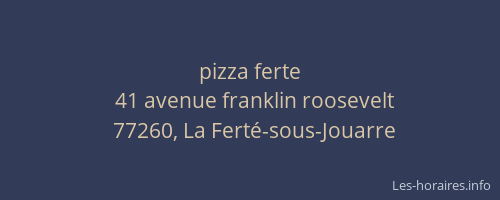 pizza ferte