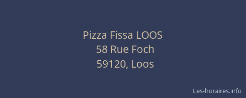 Pizza Fissa LOOS