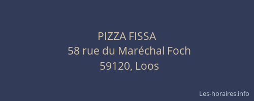 PIZZA FISSA