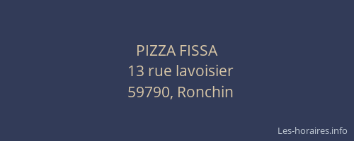 PIZZA FISSA