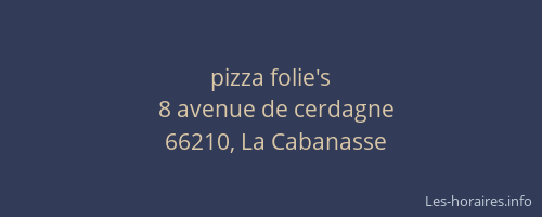 pizza folie's