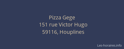 Pizza Gege