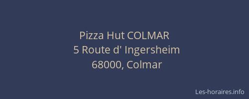 Pizza Hut COLMAR