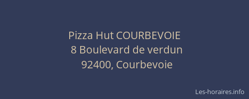 Pizza Hut COURBEVOIE