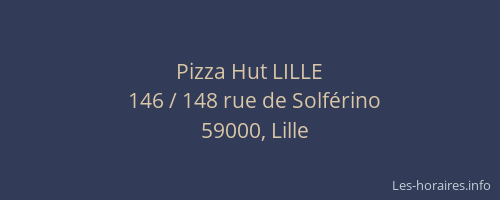 Pizza Hut LILLE