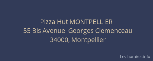 Pizza Hut MONTPELLIER