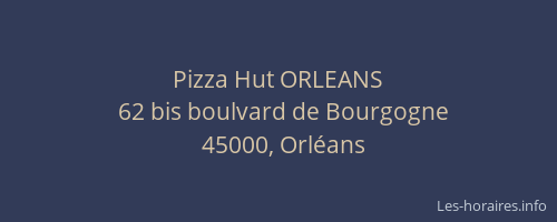 Pizza Hut ORLEANS