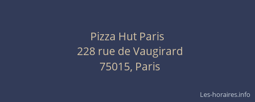 Pizza Hut Paris