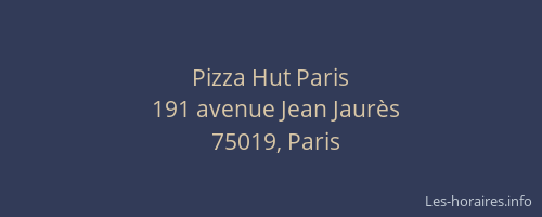 Pizza Hut Paris