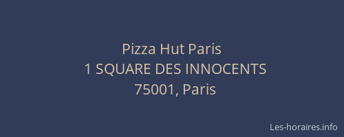 Pizza Hut Paris