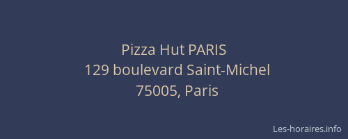 Pizza Hut PARIS