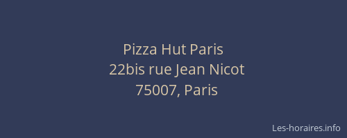 Pizza Hut Paris