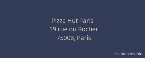 Pizza Hut Paris