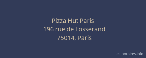 Pizza Hut Paris