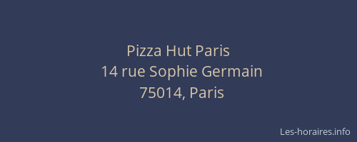 Pizza Hut Paris