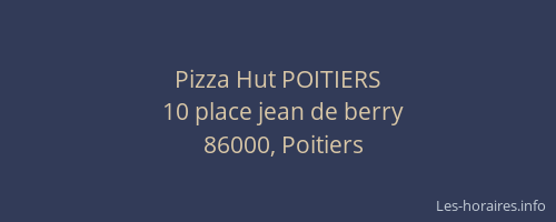 Pizza Hut POITIERS