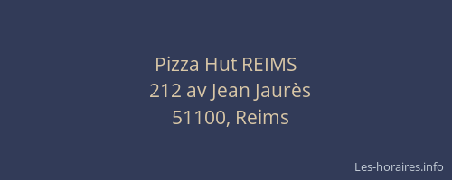 Pizza Hut REIMS