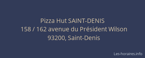 Pizza Hut SAINT-DENIS