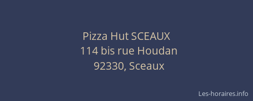 Pizza Hut SCEAUX