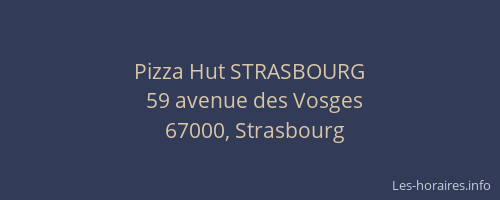 Pizza Hut STRASBOURG