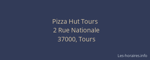 Pizza Hut Tours