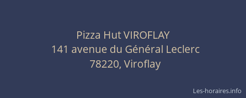Pizza Hut VIROFLAY