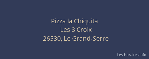 Pizza la Chiquita